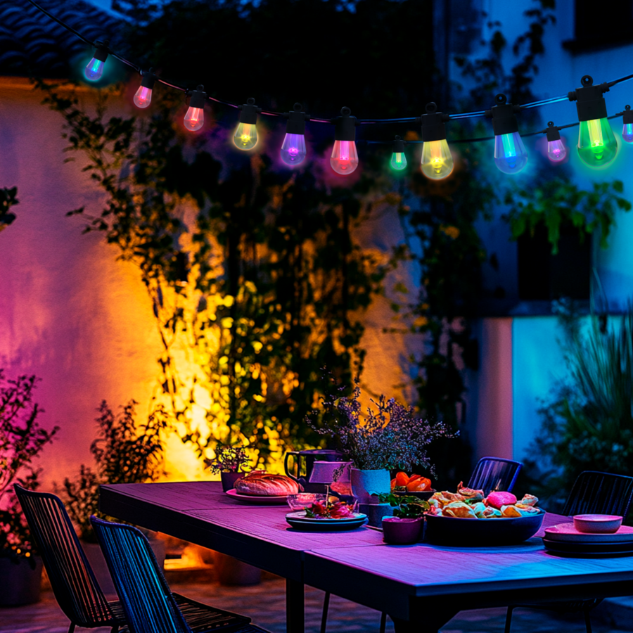 Party Lights 10 Bulbs 10m (incl. 5m kabel) RGBIC+CCT - Uitbreidbaar-4