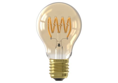  Calex Dag en Nacht Sensor Standaard A60 Goud Flex filament E27 3.5W 230LM 2200K 220-240V 