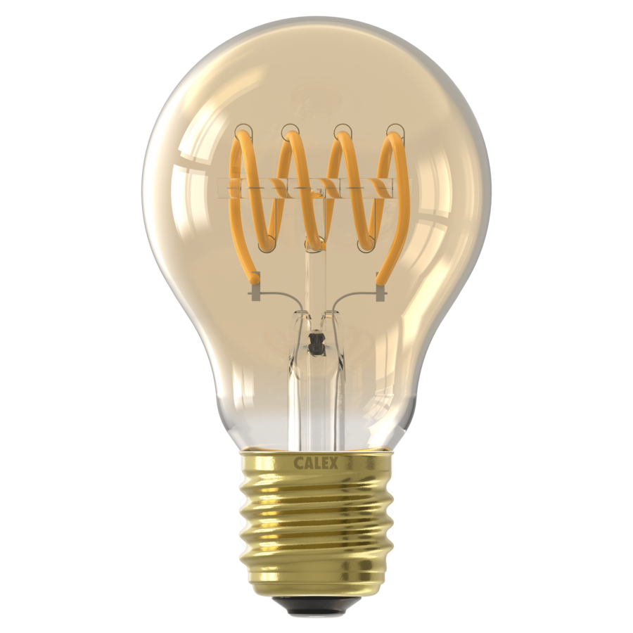 Dag en Nacht Sensor Standaard A60 Goud Flex filament E27 3.5W 230LM 2200K 220-240V-2