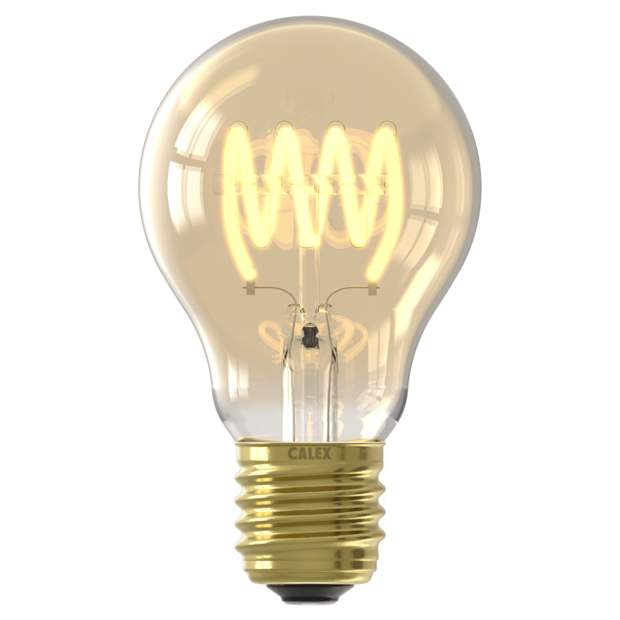 Dag en Nacht Sensor Standaard A60 Goud Flex filament E27 3.5W 230LM 2200K 220-240V-1