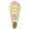 Calex  Day and Night Sensor Rustiek ST64 Goud Flex filament E27 3.5W 230LM 2200K 220-240V