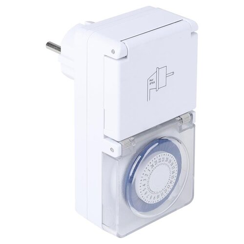  Q-Link Tijdschakelklok Spatwaterdicht (IP44) vaste ruiter 30 minuten 