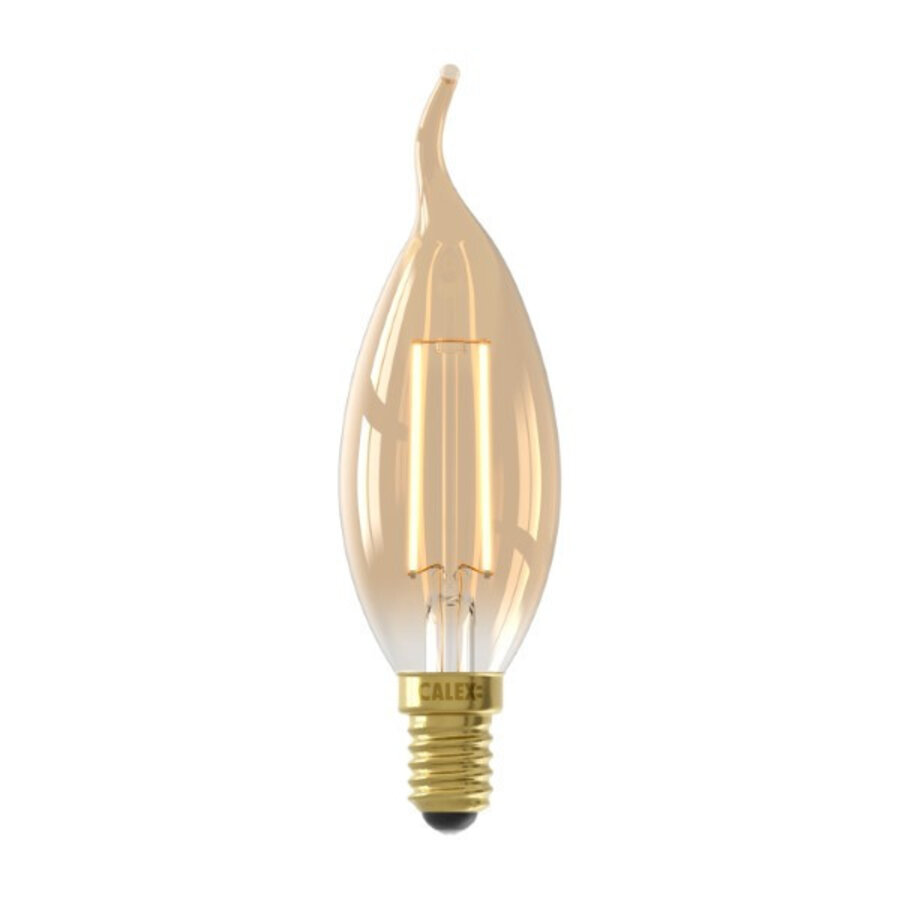 Tip-Kaars BXS35 Goud Straight filament 220-240V 3.5W 250lm 2100K E14 Dimbaar met LED dimmer-2