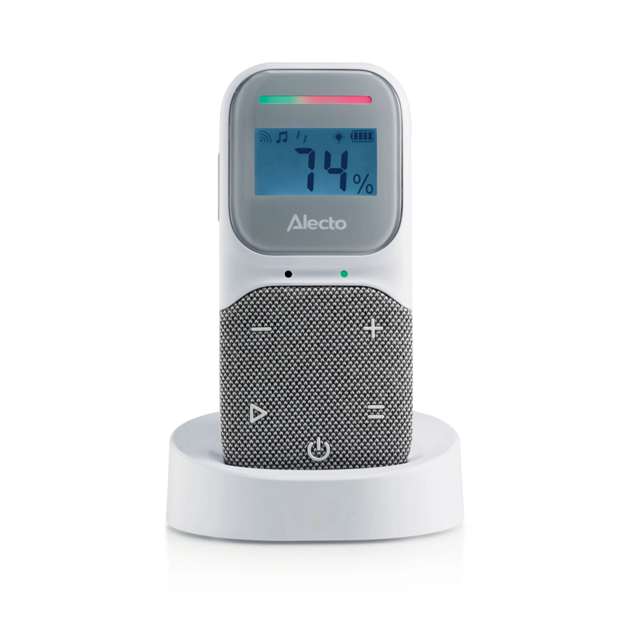 DBX140 Full Eco Audio babyfoon DECT met Display wit/grijs-5