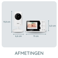 thumb-DVM64 Babyfoon Camera 2,4 inch kleurenscherm, terugspreekfunctie en temperatuurweergave Wit-6