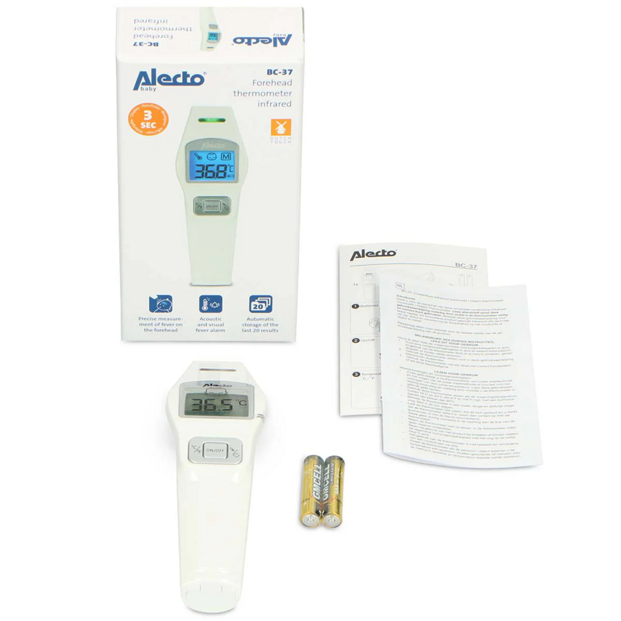 BC-37 Voorhoofdthermometer Infrarood Wit-5