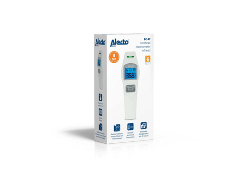  Alecto BC-37 Voorhoofdthermometer Infrarood Wit 