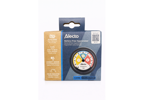  Alecto Analoge Hygrometer Zwart 