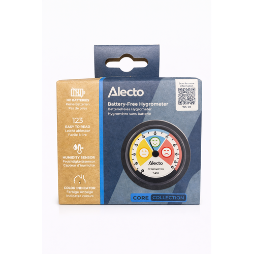  Alecto Analoge Hygrometer Zwart 
