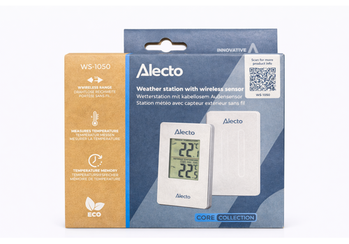  Alecto WS-1050 Weerstation met draadloze buitensensor, wit 