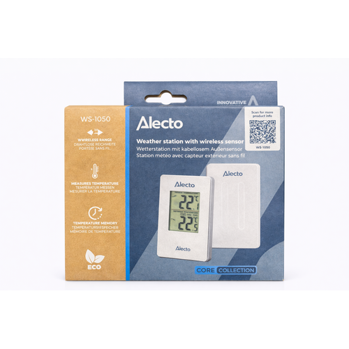  Alecto WS-1050 Weerstation met draadloze buitensensor, wit 