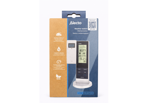  Alecto WS-1150 Weerstation met draadloze buitensensor, zwart/zilver 