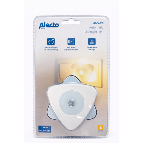  Alecto ANV-20 Automatisch LED Nachtlampje Blauw-Wit 