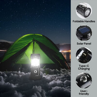 thumb-Solar & USB Oplaadbare Camping Lamp-5