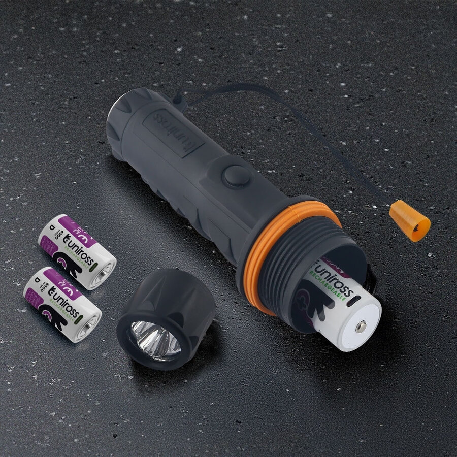 Heavy Duty Zaklamp 15LM, 2xD-3