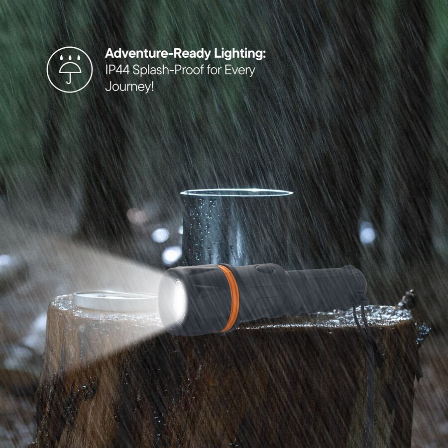 Heavy Duty Zaklamp 15LM, 2xD-4