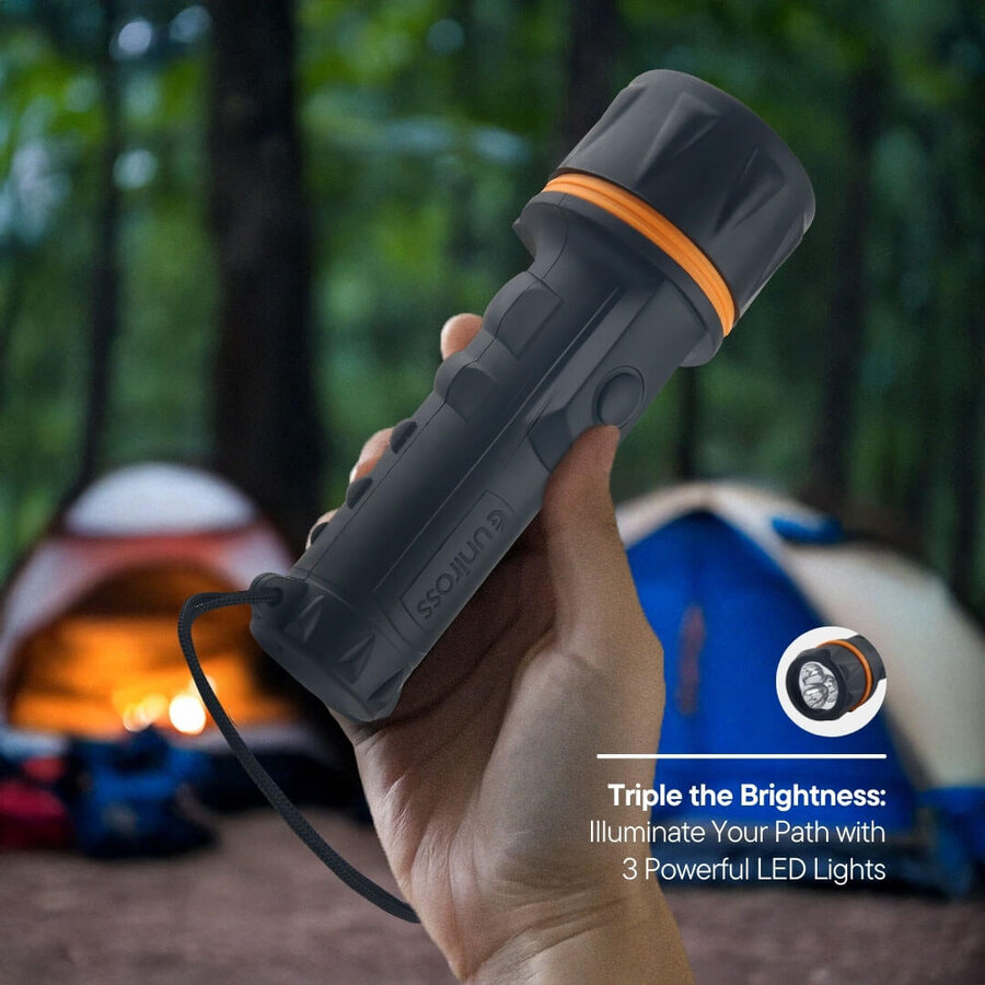 Heavy Duty Zaklamp 15LM, 2xD-2