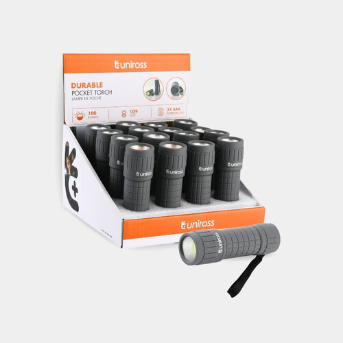 Uniross Pocket Zaklamp COB 100lm 3xAAA 