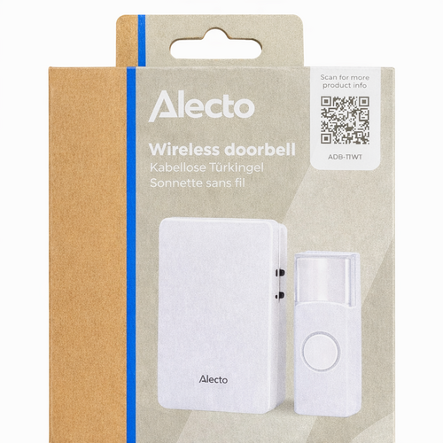  Alecto Draadloze Deurbel Wit 