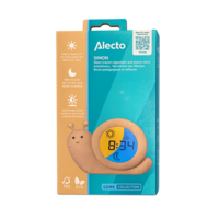 thumb-BC110BE SIMON - Slaaptrainer, nachtlampje en wekker, slak, taupe-1