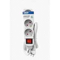 thumb-Tafelcontactdoos 3 Voudig met Schakelaar Wit-1