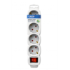 Calex 4V Stekkerdoos met Schakelaar Wit