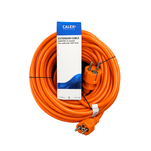  Calex Verlengkabel Tuin rood/oranje 15 meter - 3 x 1,5 mm² 