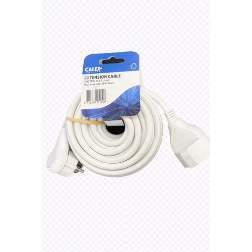  Calex Verlengkabel 5 Meter Wit 