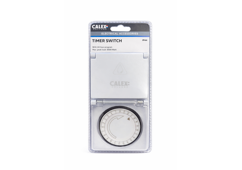  Calex Schakelklok Waterdicht IP44 Timer 24H 