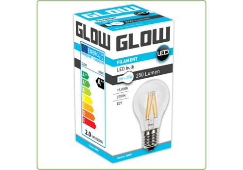  Glow Normaal E27 2W(=25W) 2700K 250LM 