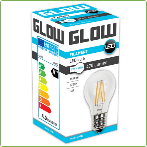  Glow Normaal E27 4W(=40W) 2700K 470LM 