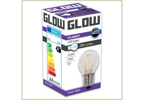  Glow Kogel E27 2W(=25W) 2700K 250LM 