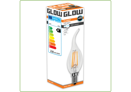  Glow Tipkaars E14 2W(=25W) 2700K 250LM 