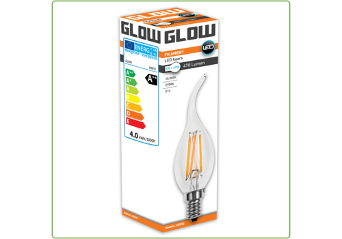  Glow Tipkaars E14 4W(=40W) 2700K 470LM 