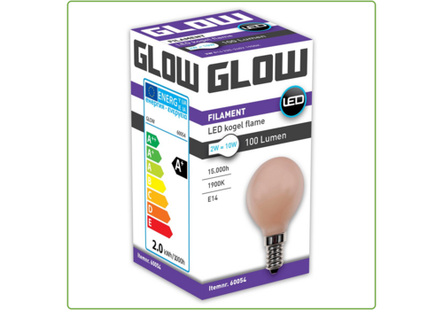  Glow Flame Kogel E14 2W(=10W) 1900K 100LM 