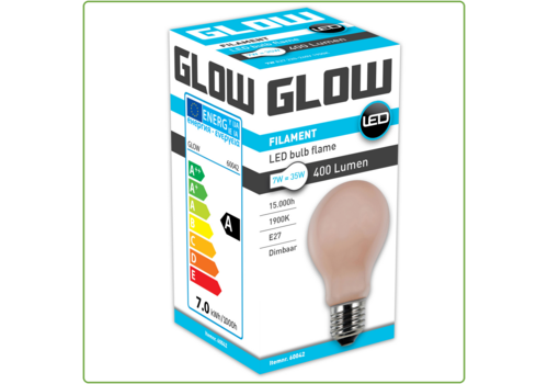  Glow Flame Normaal E27 7W(=35W) 1900K 400LM Dimbaar 