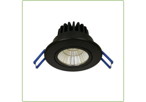  LED Inbouwspot Kantelbaar Zwart (incl.  vwb) 