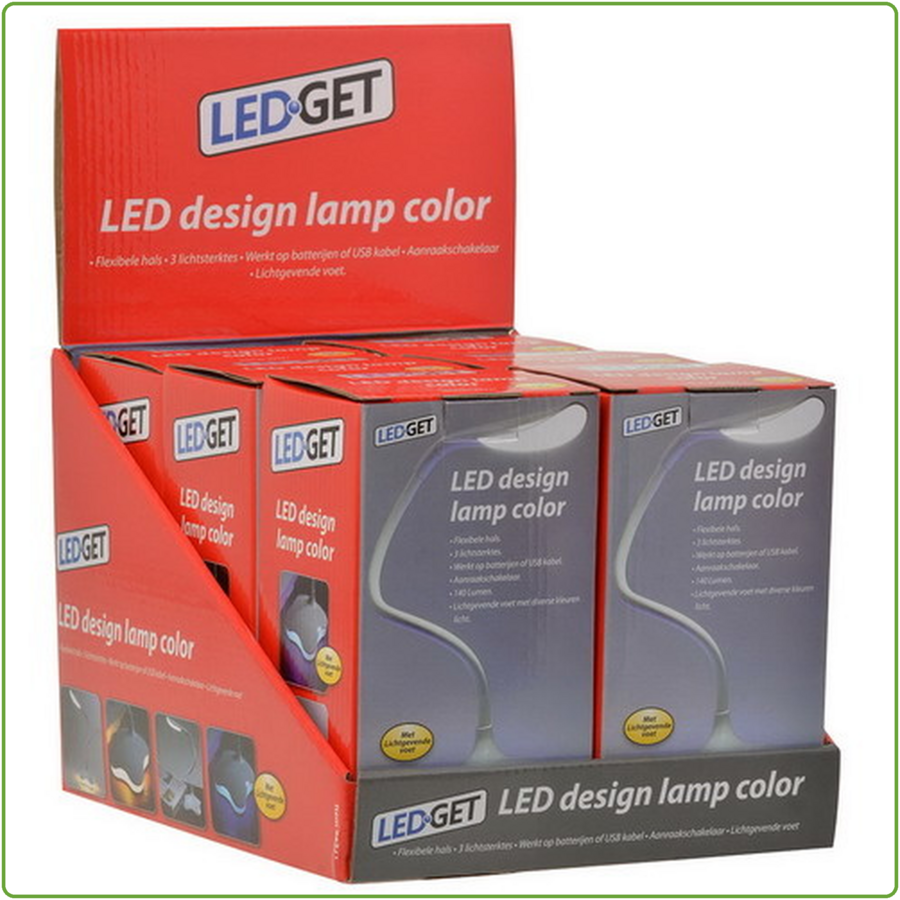 LED Design tafellamp + voet verlichting-2