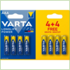 Varta AAA Longlife Power Alkaline blister 4+4
