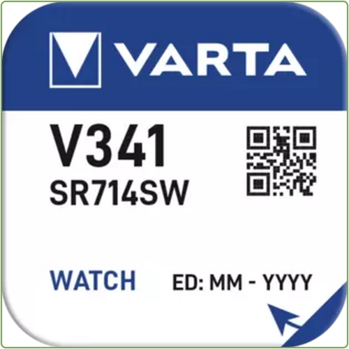  Varta 341 (714SW) Silver Oxide mini blister 1 
