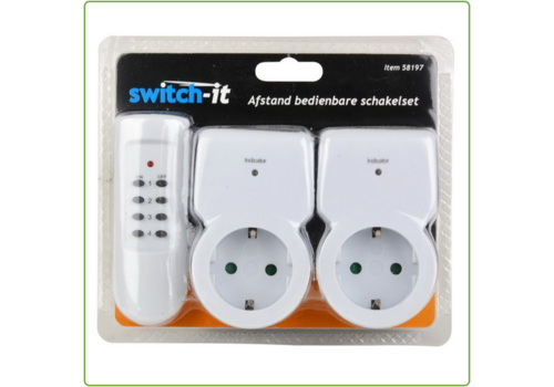  TIME-IT Schakelset  met afstandsbediening 