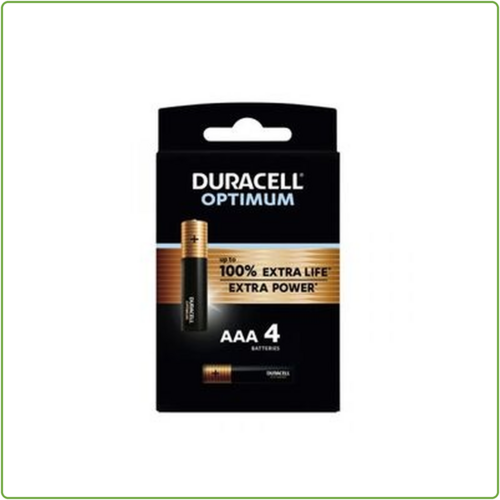  Duracell Optimum Alkaline AAA 4 pack (LR03) 