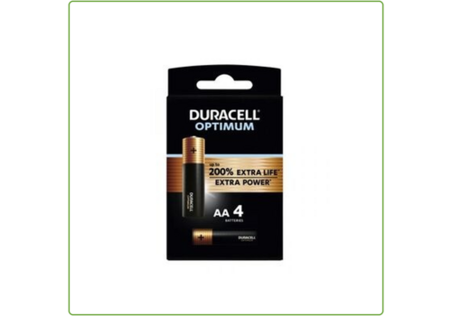  Duracell Optimum Alkaline AA 4 pack (LR6) 