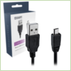 A-DAPT Data en Laadkabel USB-A > Micro USB 1m Zwart