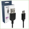 A-DAPT Data en Laadkabel USB-A > USB-C 1m Zwart
