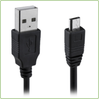 Data en Laadkabel USB-A > Micro USB 1m zwart