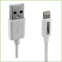 Data en Laadkabel USB-A > Apple 8-pins MFI 1m wit