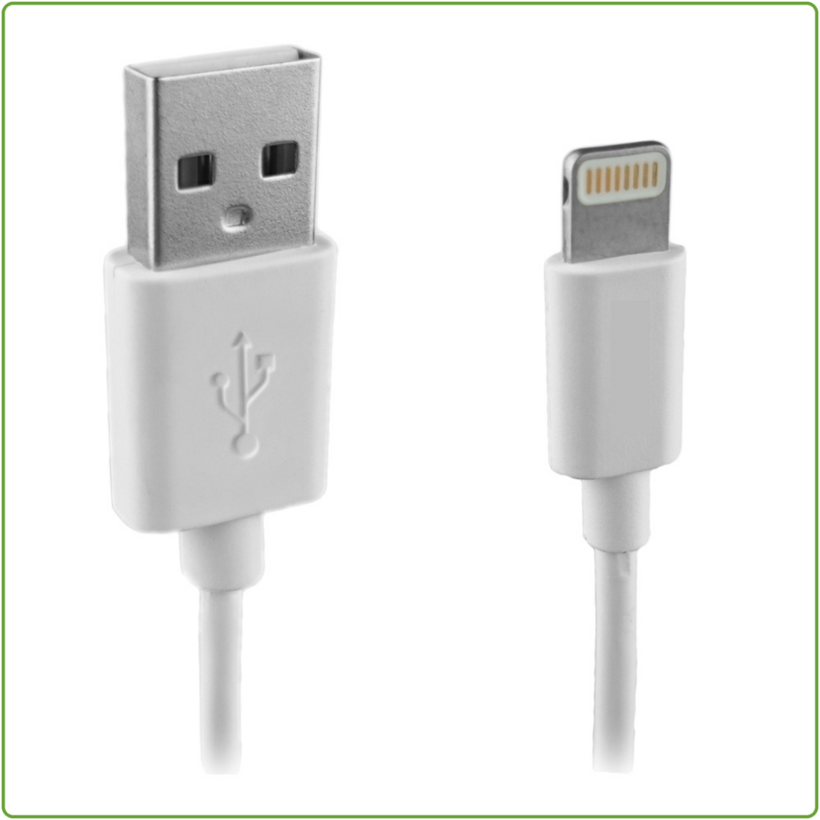 Laadkabel USB-A > Apple 8-pins 1m wit-1