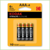 Kodak AAA XTRALIFE Alkaline blister 4
