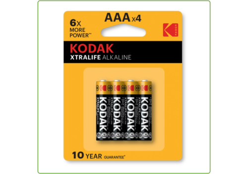  Kodak AAA XTRALIFE Alkaline blister 4 